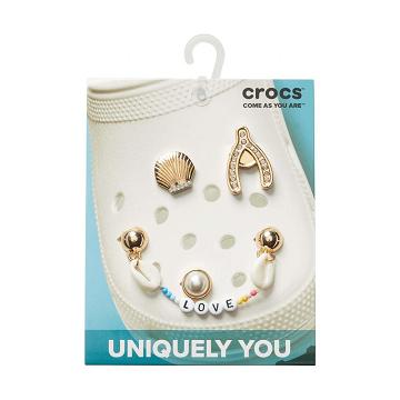 Crocs Elevated Gold 5-Pack Women's Jibbitz Charms Multicolor | Australia 0376SGLO